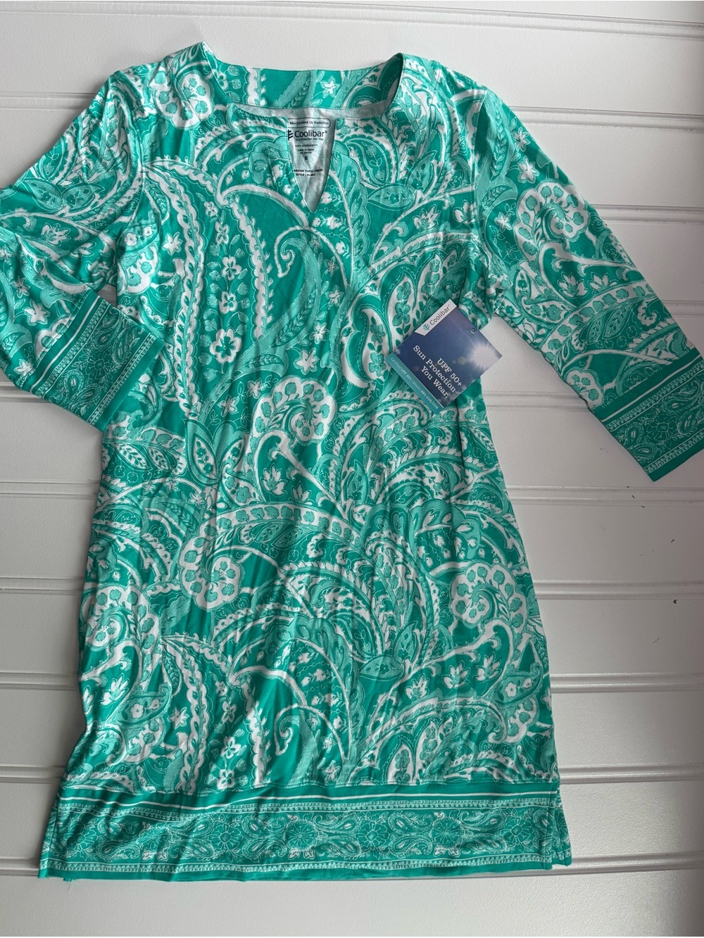 Coolibar Women’s Small Oceanside Tunic Dress NEW